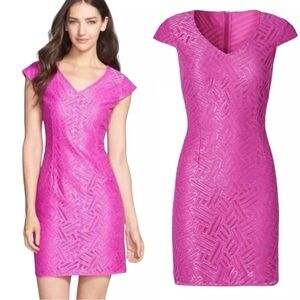 Lilly Pulitzer Selassie Metallic Pink Mini Dress